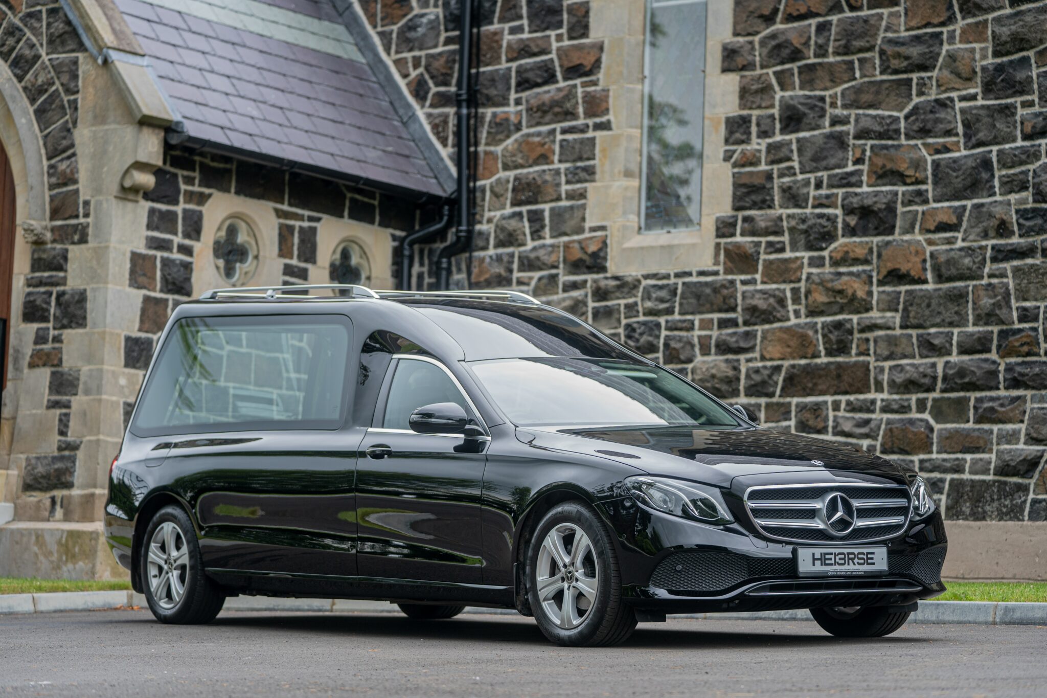 image of a hearse for the page collecting bank transfer payments as a funeral director